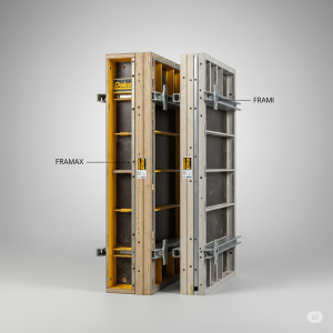 Két különböző Doka zsalupanel típus összehasonlítása